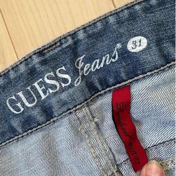 Classic Guess bootcut jeans medium wash distressed low waist - Picture 8 of 8